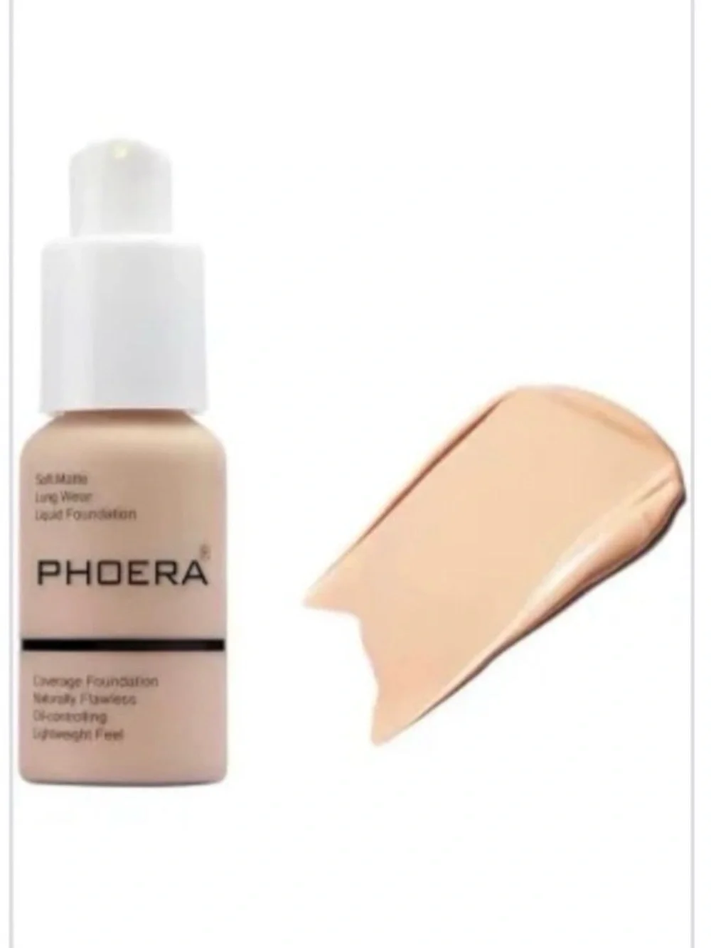NWOT PHOERA Soft Matte Long Wear Coverage Foundation #101 Porcelain